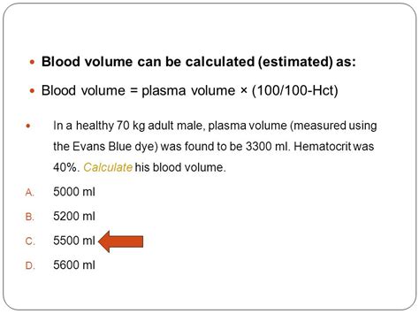 estimated blood volume|Physiology, Blood Volume .